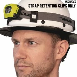 Outlet 🎉 Accessories Black Jack Industrial Helmet Strap Retention System Clips | For Headlamps 👍 -Brightguy Shop BlackJack Helmet Strap Retention System BJi001 2 2