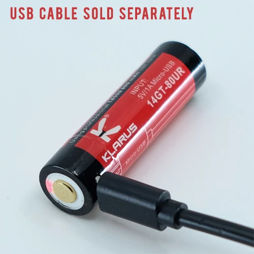 Hot Sale ๐งจ Batteries Klarus 14500 USB Battery 14GT-80UR | Klarus Distributor ๐ 4 Hot Sale ๐งจ Batteries Klarus 14500 USB Battery 14GT-80UR | Klarus Distributor ๐ - Image 2
