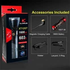 New 😀 Automotive Repair Flashlights Klarus XT12GT Rechargeable Flashlight 🎉 -Brightguy Shop Klarus XT12GT Rechargeable Flashlight 11