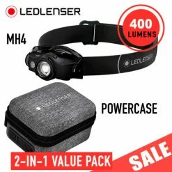 Coupon 👍 Boating Flashlights LEDLenser MH4 Rechargeable Headlamp With Powercase | SALE 😉