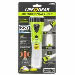 Outlet 😍 Boating Flashlights LifeGear Adventure Rechargeable Power Light | 220 Lumens 🥰 -Brightguy Shop LifeGear Adventure Rechargeable Power Light goog 600x600 1