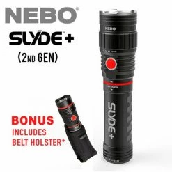 New 🧨 Automotive Repair Flashlights NEBO Slyde Plus 2nd Generation | 400 Lumens | Bonus Belt Holster 💯